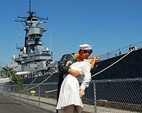 Sailor Kiss Uss Iowa  photo spot
